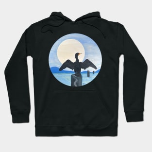 Cormorant Bird Hoodie